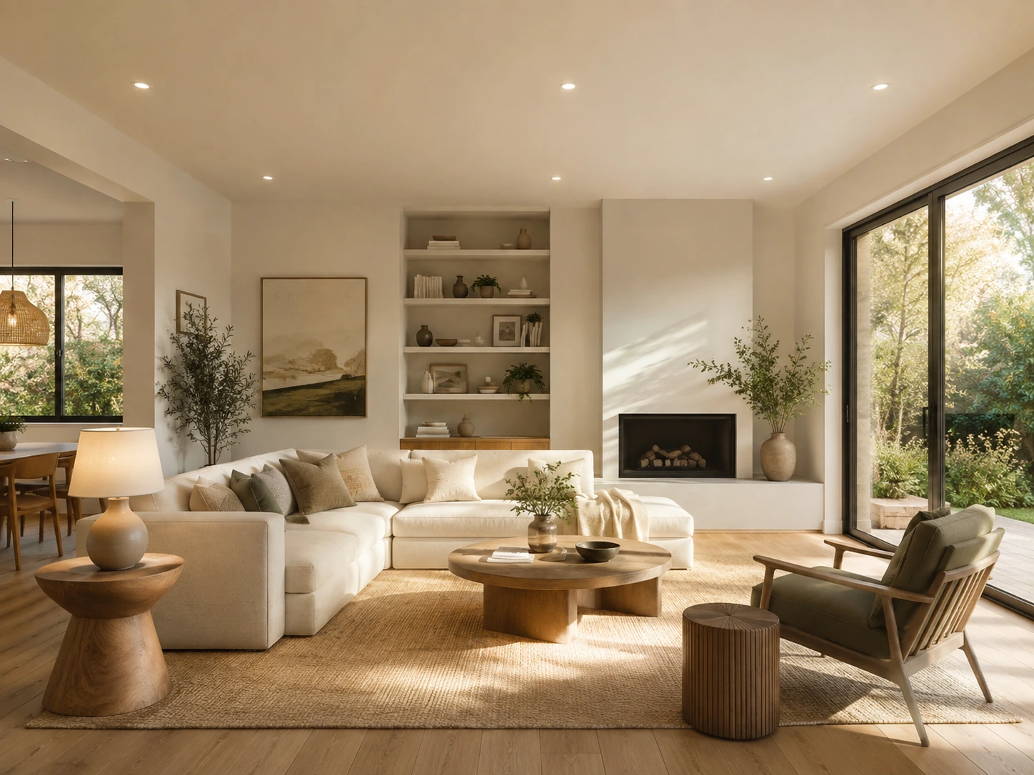 AI floor plan editor showing a selected room updated with local editing