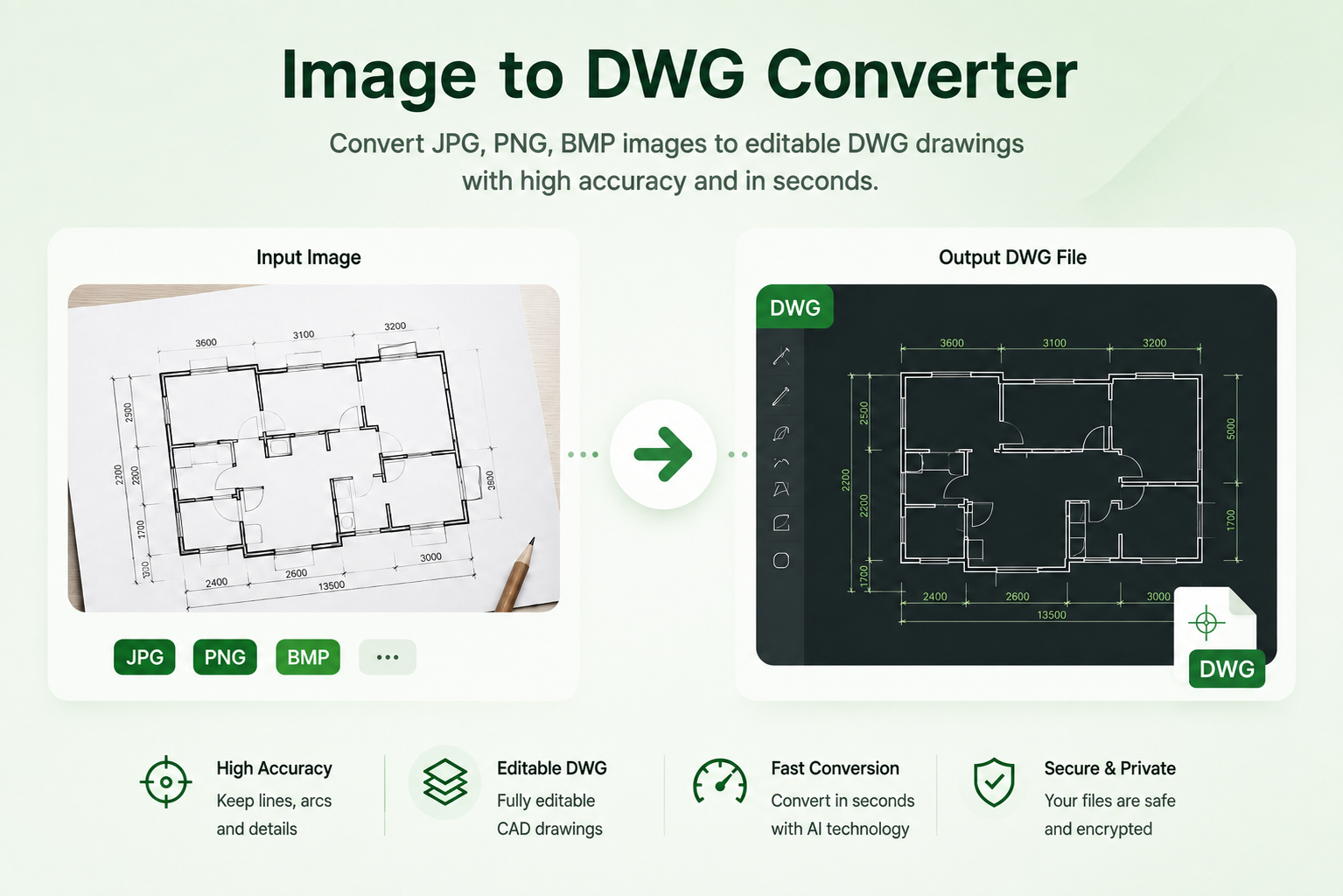 Image to CAD converter example